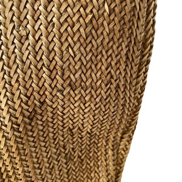 Anthropologie Schuler &amp; Sons Tan Woven Leather Riding Boots size 10