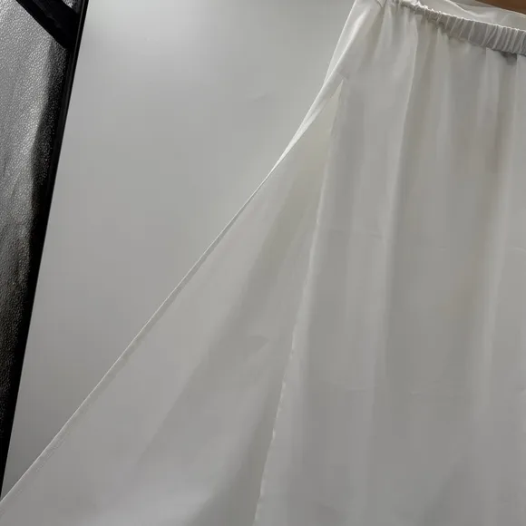 Anthropologie‎ Sunday in Brooklyn White Sheer Side Slit Maxi Skirt Sz XS NEW