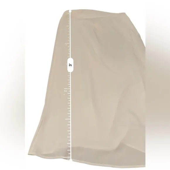Anthropologie‎ Sunday in Brooklyn White Sheer Side Slit Maxi Skirt Sz XS NEW