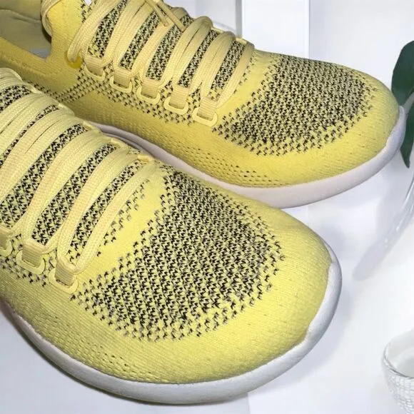 APL Women's TechLoom Performance Breeze Sneakers Bright Yellow Lightweight Shoe