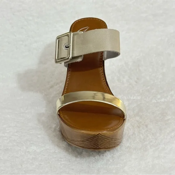Apri Italian Wedge Sandals Platform Shoes Buckle Open Toe Straps Buckle