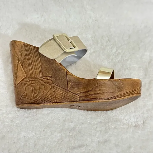 Apri Italian Wedge Sandals Platform Shoes Buckle Open Toe Straps Buckle