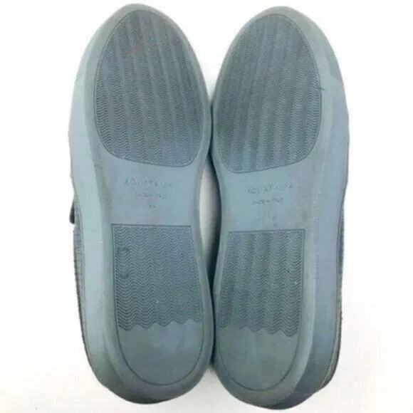 Aquatalia Anderson mens loafers Loafer 11 BoxT embossed gray leather