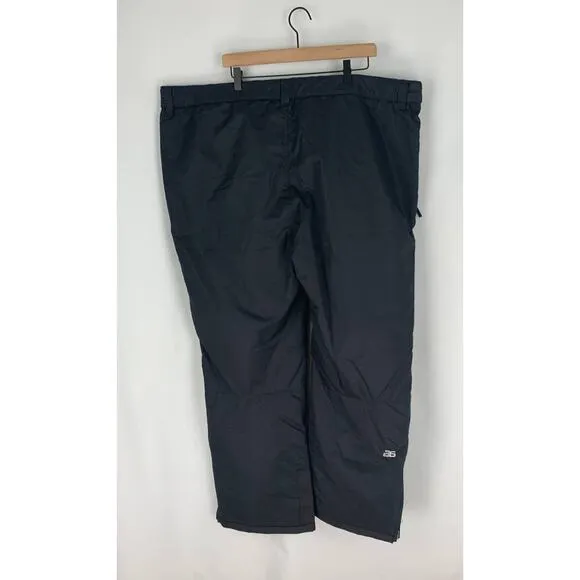 Arctix Essentials Snow Pants Men's Size 3X 48/50 Wide 34 Length Black