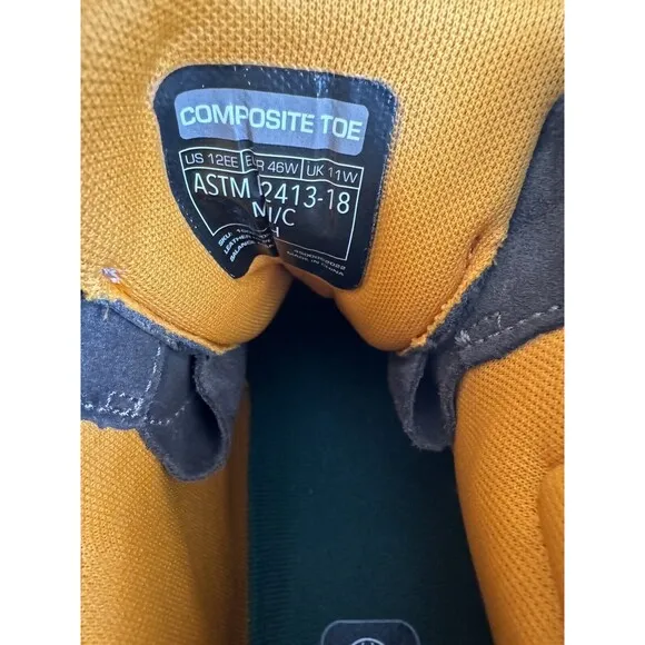 ARIAT Edge LTE SIZE 12EE 6”comp Toe Dark Brown