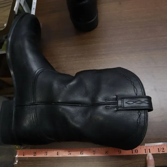 Ariat Heritage Roper Western Boots Men 10D Black Ranch Wear Leather Cowboy Rodeo