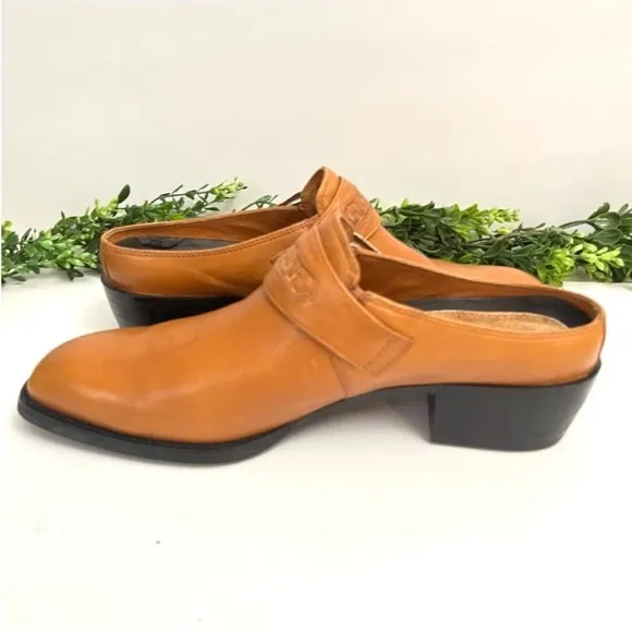 Ariat Mule Camel Shooties BootiesSlide WesternPointed Toe Heritage Size 9.5B