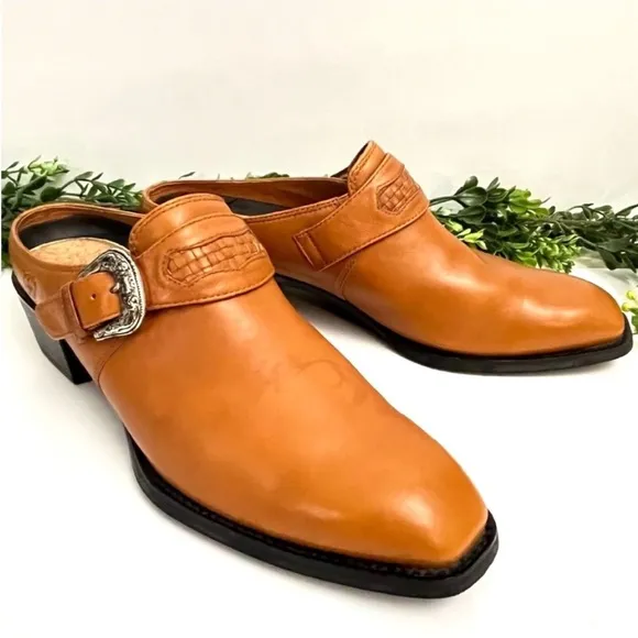 Ariat Mule Camel Shooties BootiesSlide WesternPointed Toe Heritage Size 9.5B