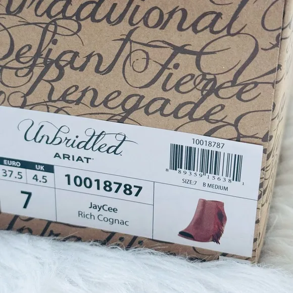 Ariat Unbridled Jaycee Fringe Wedge Boots