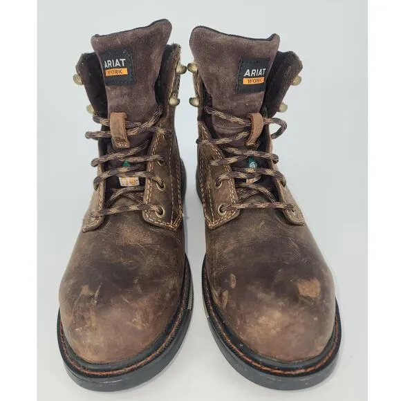 ARIAT Women's Riveter 6&quot; Waterproof Composite Toe Work Boots 7.5B