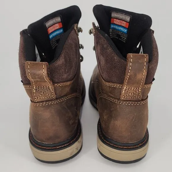 ARIAT Women's Riveter 6&quot; Waterproof Composite Toe Work Boots 7.5B