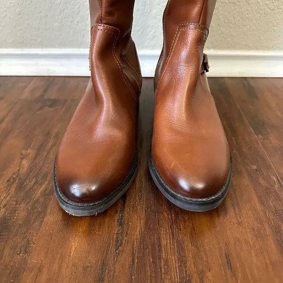 ARIAT Womens York Mid-Calf Riding Boots in Brown Signature Hardware