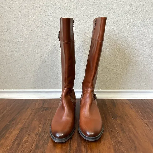 ARIAT Womens York Mid-Calf Riding Boots in Brown Signature Hardware