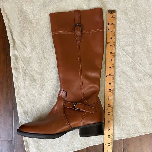 ARIAT Womens York Mid-Calf Riding Boots in Brown Signature Hardware
