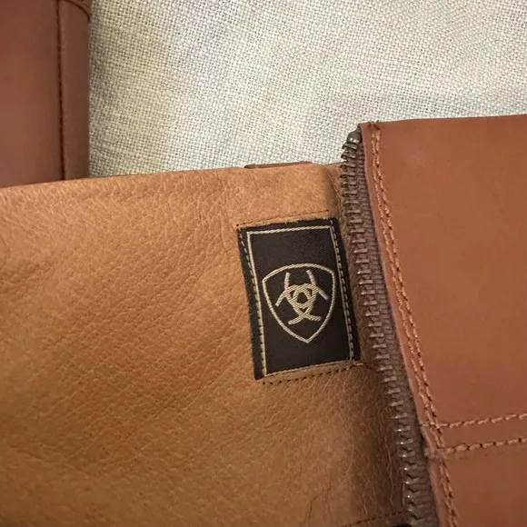 ARIAT Womens York Mid-Calf Riding Boots in Brown Signature Hardware
