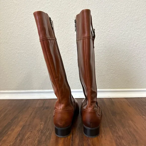 ARIAT Womens York Mid-Calf Riding Boots in Brown Signature Hardware