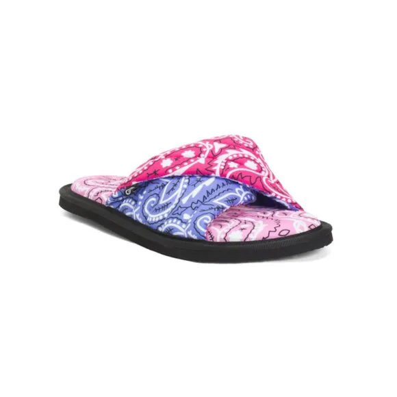 ARIZONA LOVE multi Vegas Bandana Slide Sandals