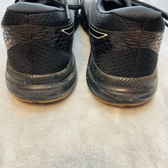 Asics Gel Excite 6 Winterized Sneakers Mens 10.5 Black Lace-Up Road Running