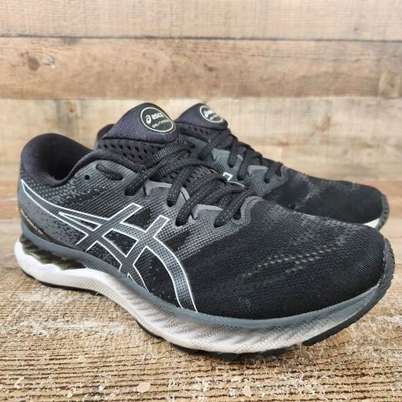 Asics Gel Nimbus 23 Men Sz 8 Black Running Training Sneakers Athletic 1011B004