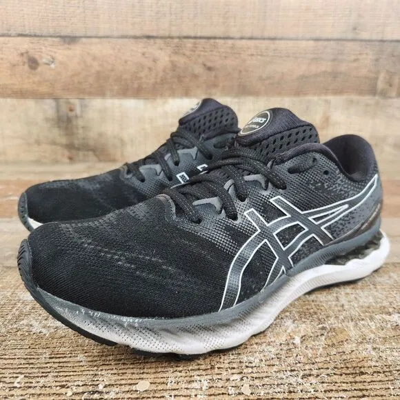 Asics Gel Nimbus 23 Men Sz 8 Black Running Training Sneakers Athletic 1011B004