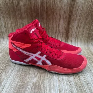 Asics Matflex Men's Size 10.5 Red Wrestling Boxing Shoes Sneakers 1081A021