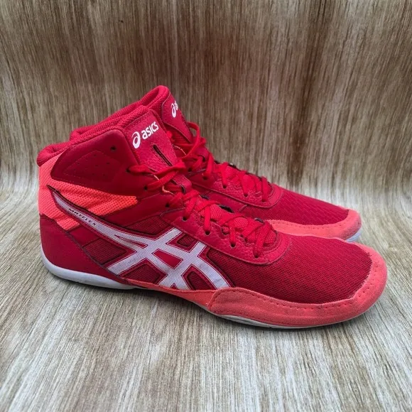 Asics Matflex Men's Size 10.5 Red Wrestling Boxing Shoes Sneakers 1081A021