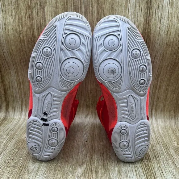 Asics Matflex Men's Size 10.5 Red Wrestling‎ Boxing Shoes Sneakers 1081A021