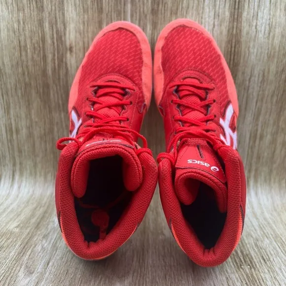 Asics Matflex Men's Size 10.5 Red Wrestling Boxing Shoes Sneakers 1081A021