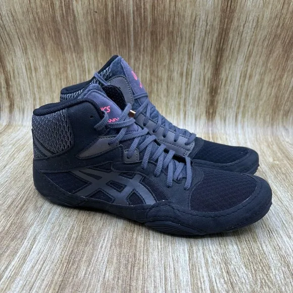 Asics Snapdown 3 Men's Size 9.5 Black Wrestling Boxing Shoes Sneakers 1081A030