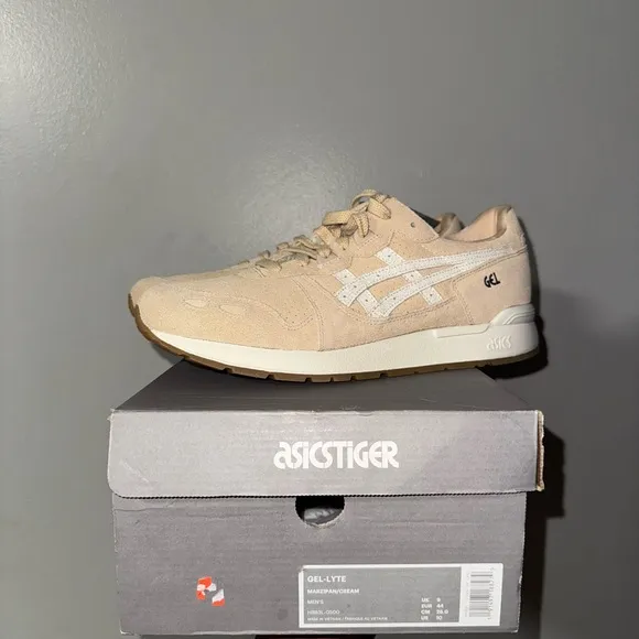 Asics Tan Sneakers with Minimalist Design