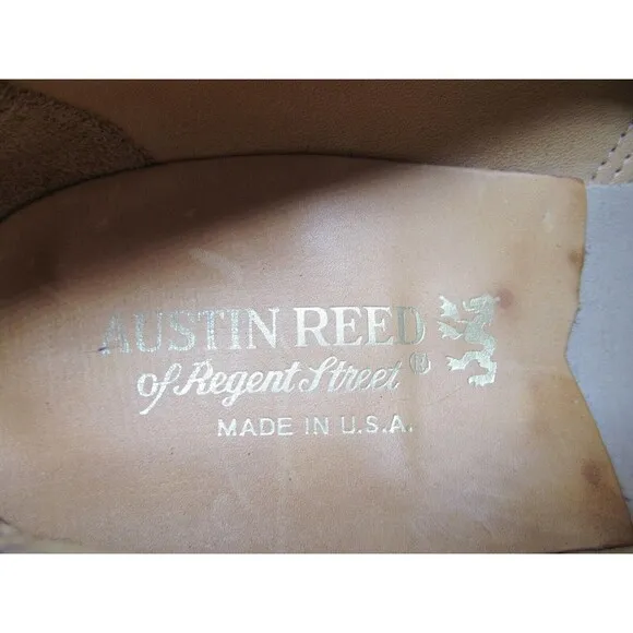 Austin Reed Of Regent Street Mens Burgundy Leather Tasseled Loafers Size US 9 M