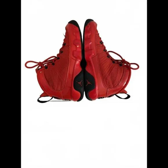 *Authentic Boys Size US 4Y Air Jordan 9 Retro Sneakers Chile Red Basketball Shoe
