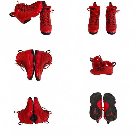 *Authentic Boys Size US 4Y Air Jordan 9 Retro Sneakers Chile Red Basketball Shoe