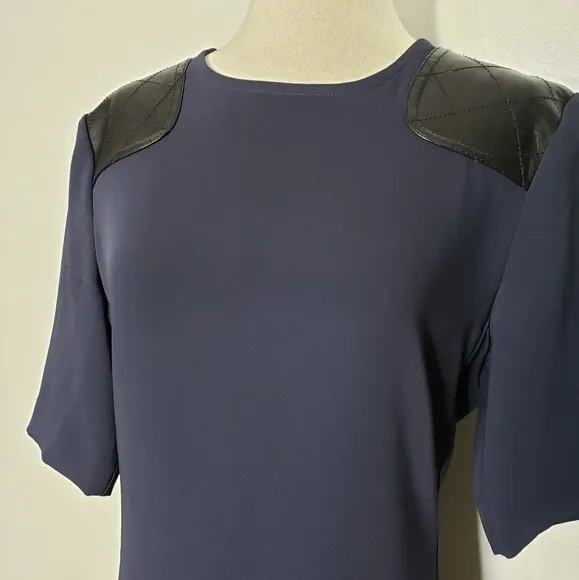 Authentic Marc by Marc Jacobs Navy Blue Ink Dress Leather Luxury