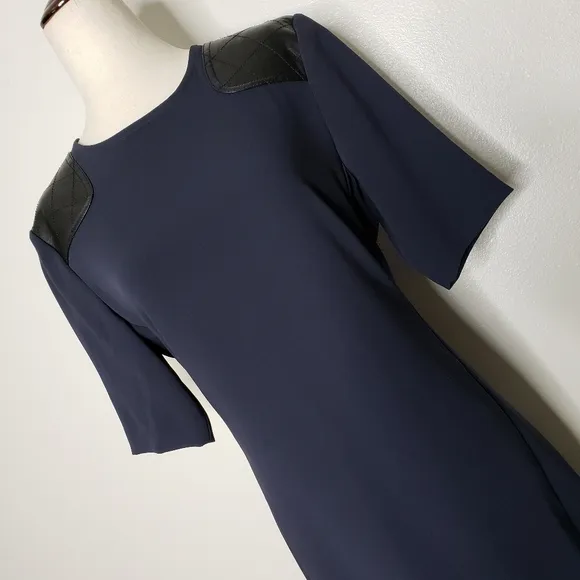 Authentic Marc by Marc Jacobs Navy Blue Ink Dress Leather Luxury