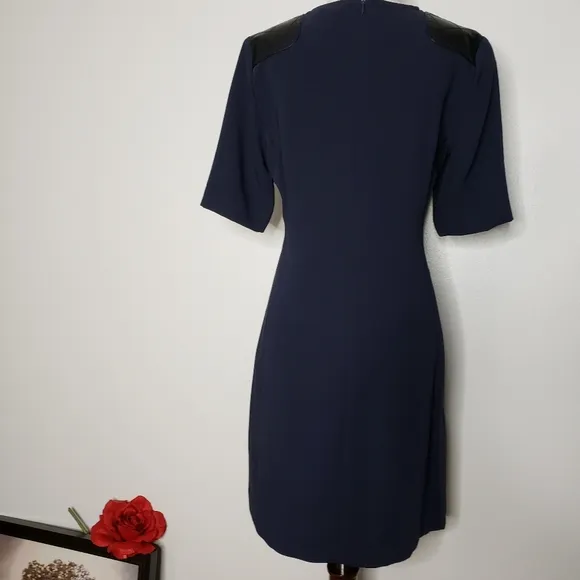 Authentic Marc by Marc Jacobs Navy Blue Ink Dress Leather Luxury