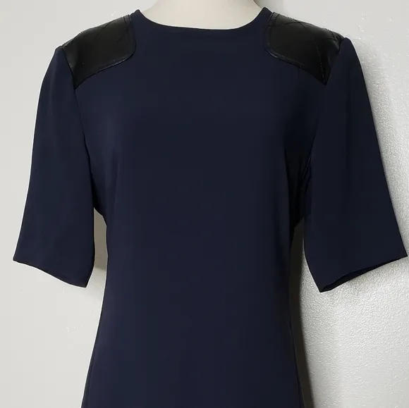 Authentic Marc by Marc Jacobs Navy Blue Ink Dress Leather Luxury