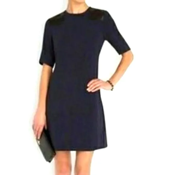 Authentic Marc by Marc Jacobs Navy Blue Ink Dress Leather Luxury