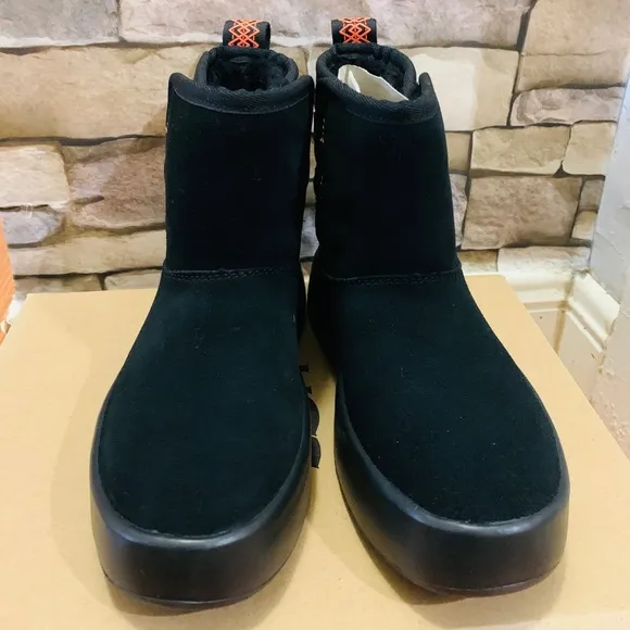 Authentic UGG BOOM Ankle lace back boots NIB