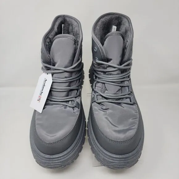 Avalanche Hiking Boots Womens 10 Grey Himalaya Lace Up Logo Comfort Sherpa Lined