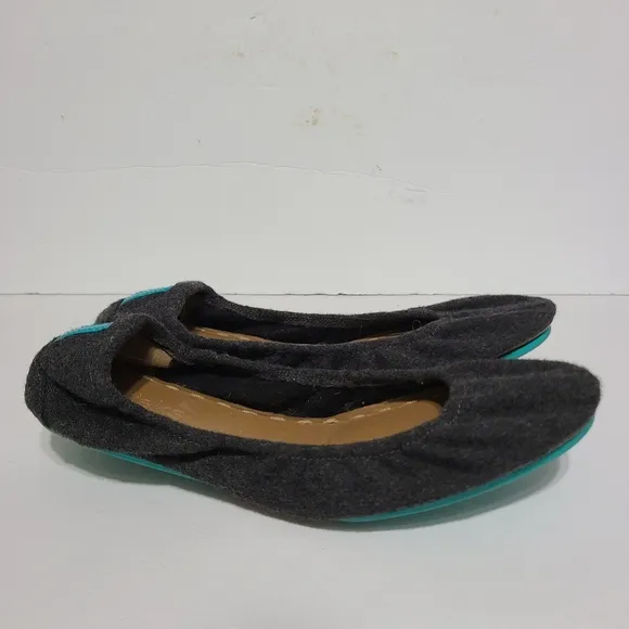 B44 Tieks by Gavriele Womens Sz 10 Greystone Gray Vegan Wool Slip Ballet Flats