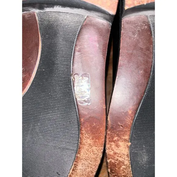 Bacco Bucci  Black Patent Leather  Top Strap Detail Made n Italy  Loafers  10.5W