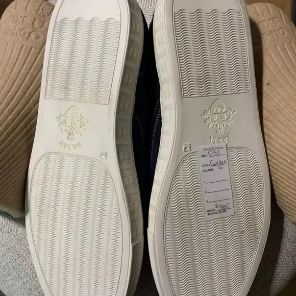Bally Blue and White Sneakers with Minimalist Design