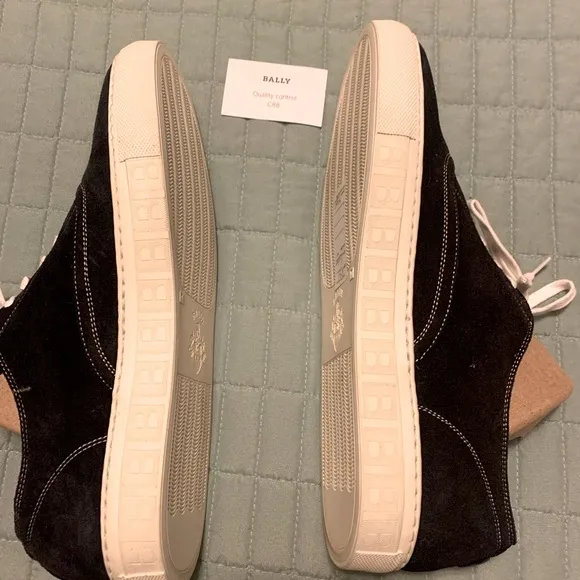Bally Blue and White Sneakers with Minimalist Design