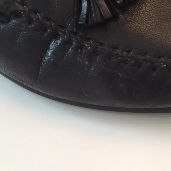Bally leather tassel loafers.