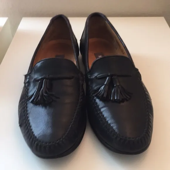 Bally leather tassel loafers.