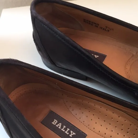 Bally leather tassel loafers.