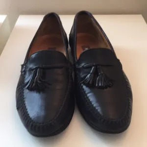 Bally leather tassel loafers.