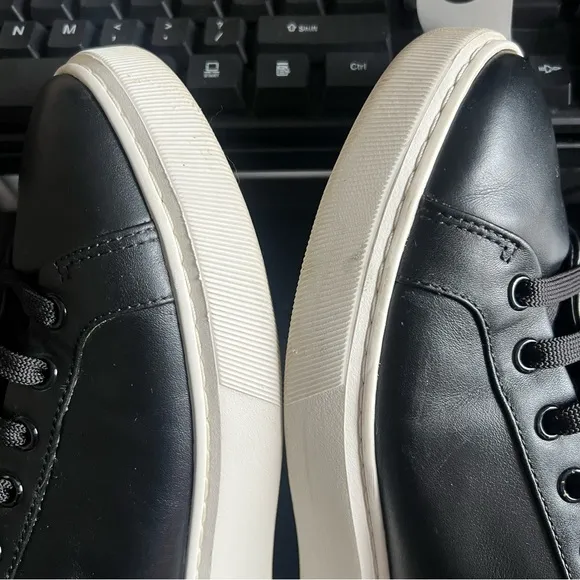 Bally Malya Women's Black Calf Plain Sneakers Size 7.5