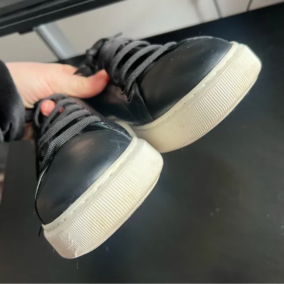 Bally Malya Women's Black Calf Plain Sneakers Size 7.5